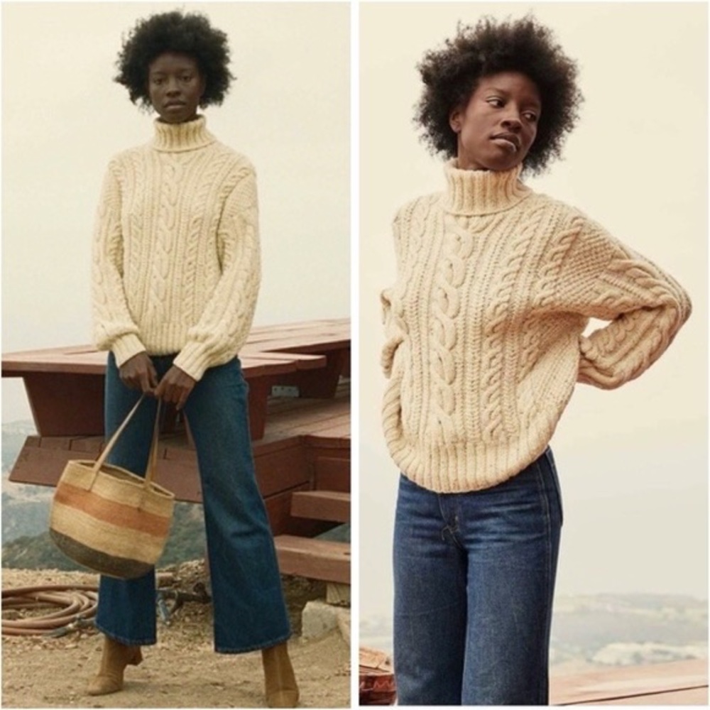 Doên Sequoia Turtleneck Cream Size M
